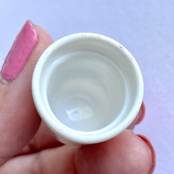 Vintage Cinnamon Teal Duck Porcelain Bisque Bone China Thimble Gold Rim 1” - Picture 6 of 6